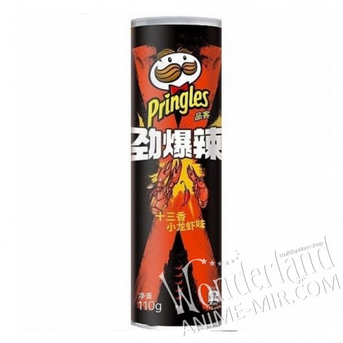 Чипсы Pringles Extra Hot с острым раком и сычуаньским соусом